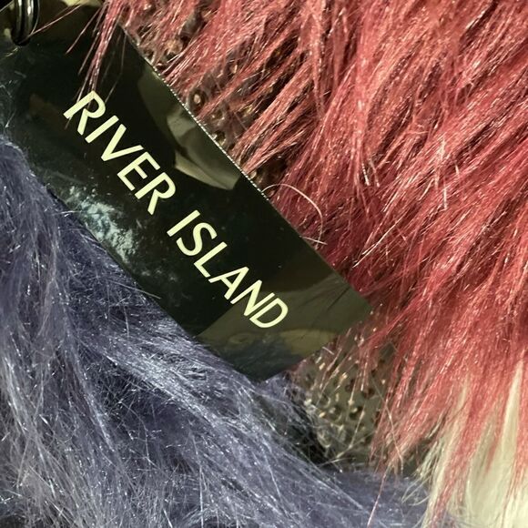 🌟NWT🌟 River Island Ext Longline Faux Fur Stole - Picture 2 of 5
